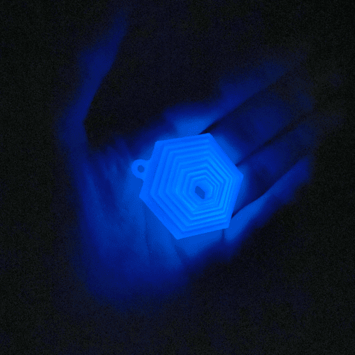 Hexagon fidget klíčenka